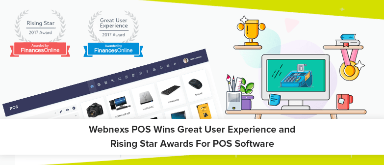 Webnexs POS Wins Great User Experience and Rising Star Awards For POS Software
