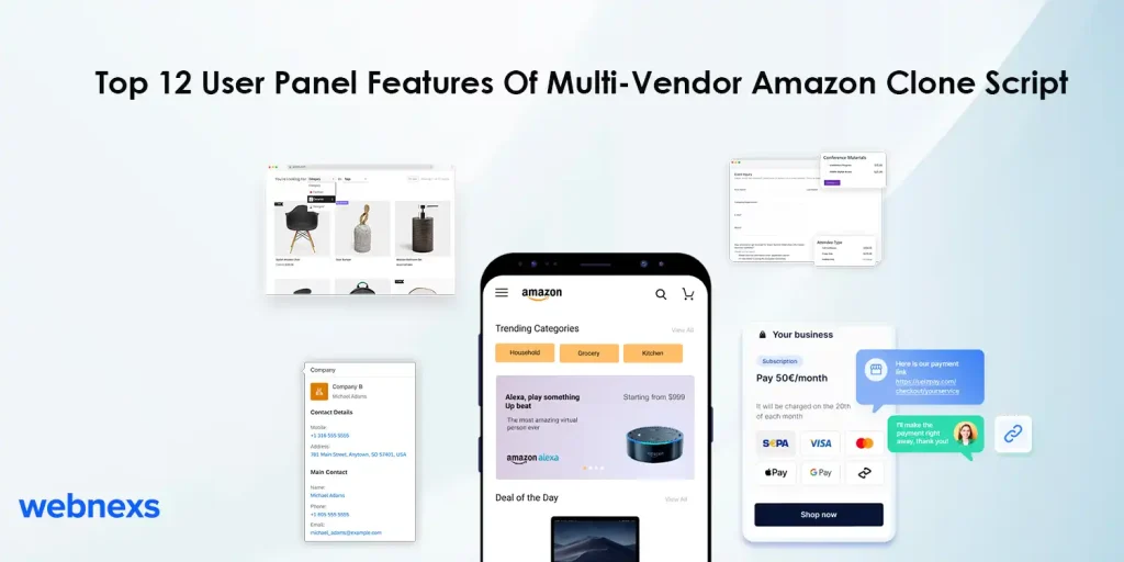 Top 12 Multi-Vendor Amazon Clone Script - User Panel Features