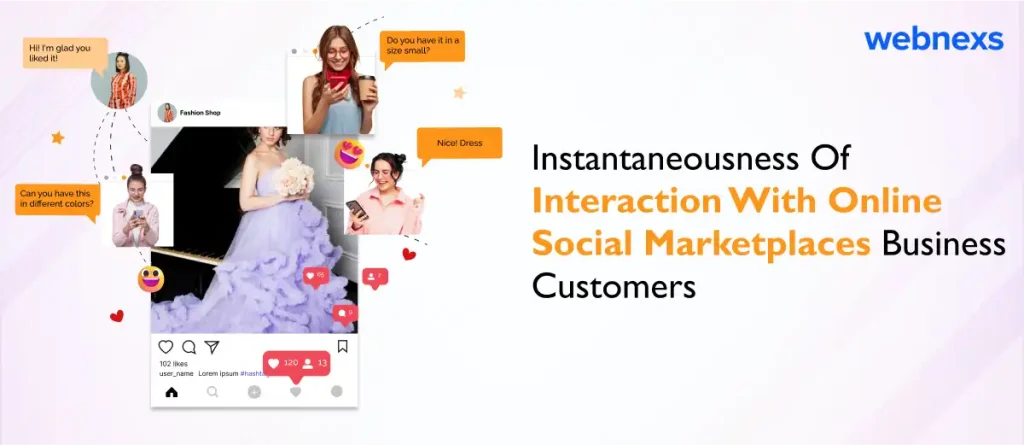 Instantaneousness Of Interaction With Online Social Marketplaces Business Customers