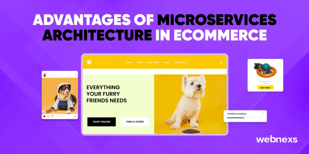 Microservices architecture enhances scalability and flexibility in ecommerce platforms.