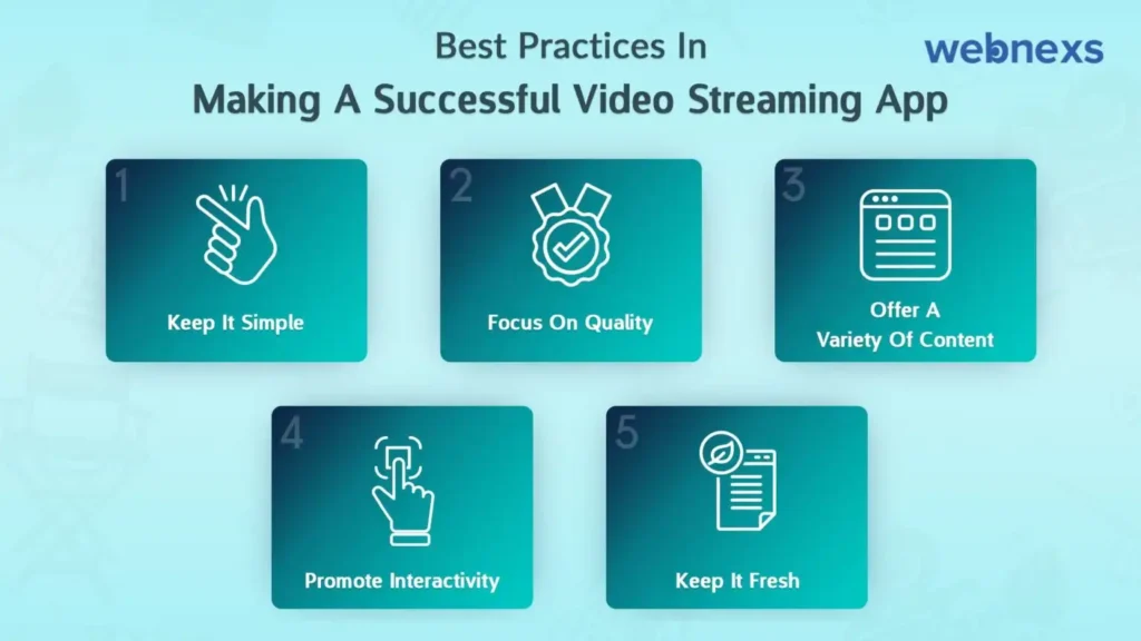 Best practices to Create a Streaming App Like Netflix.