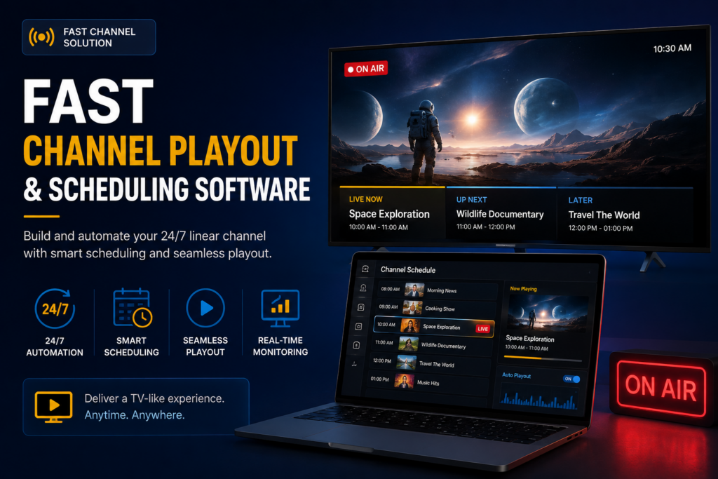 FAST Channel Playout and Scheduling Software: Building a 24/7 Automated Linear Feed