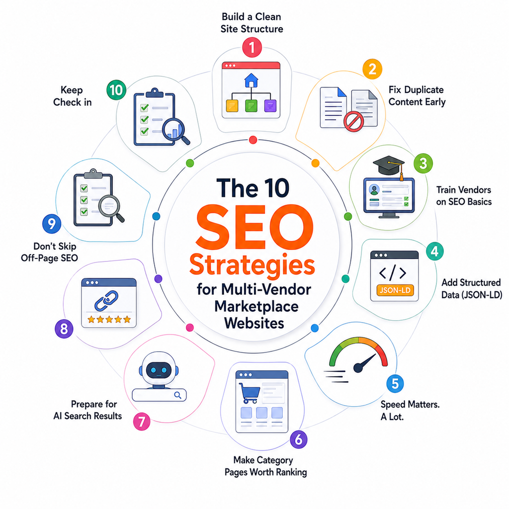 The 10 SEO Strategies for Multi-Vendor Marketplace Websites