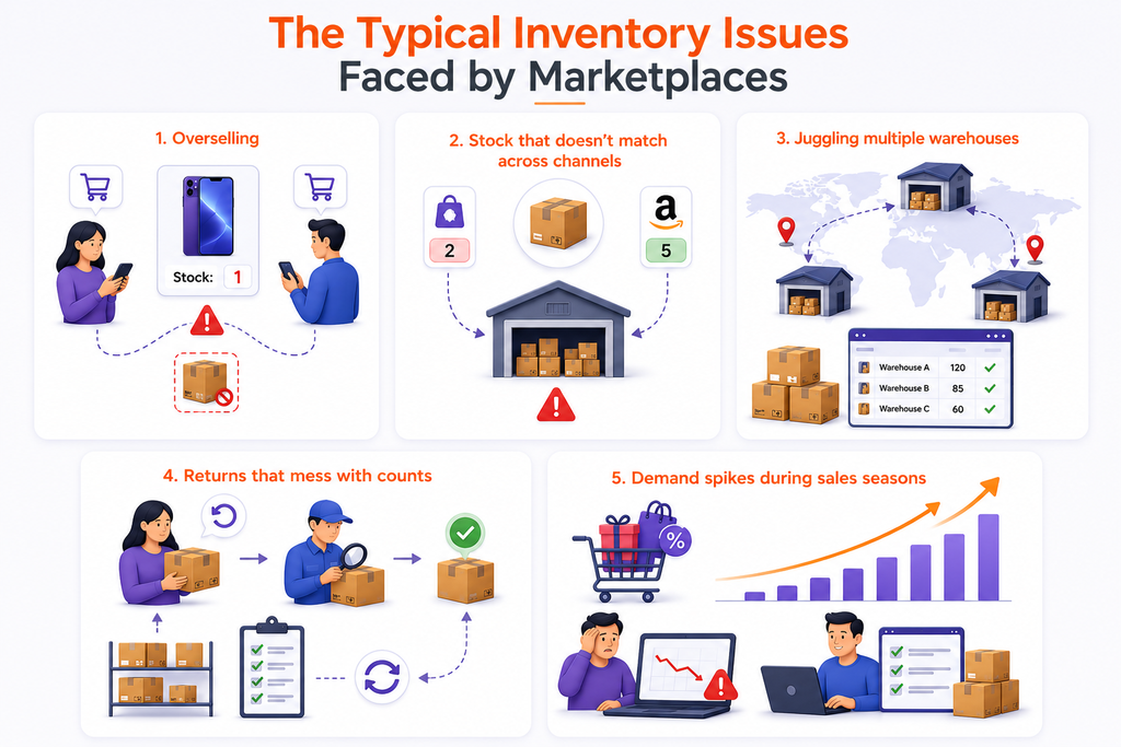 inventory issues faced by marketplaces