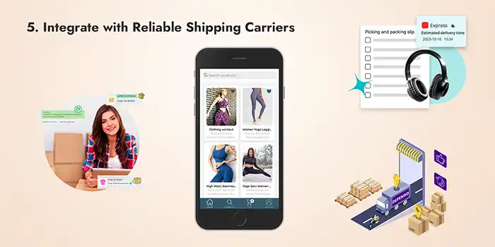 Integrate with reliable shipping carriers