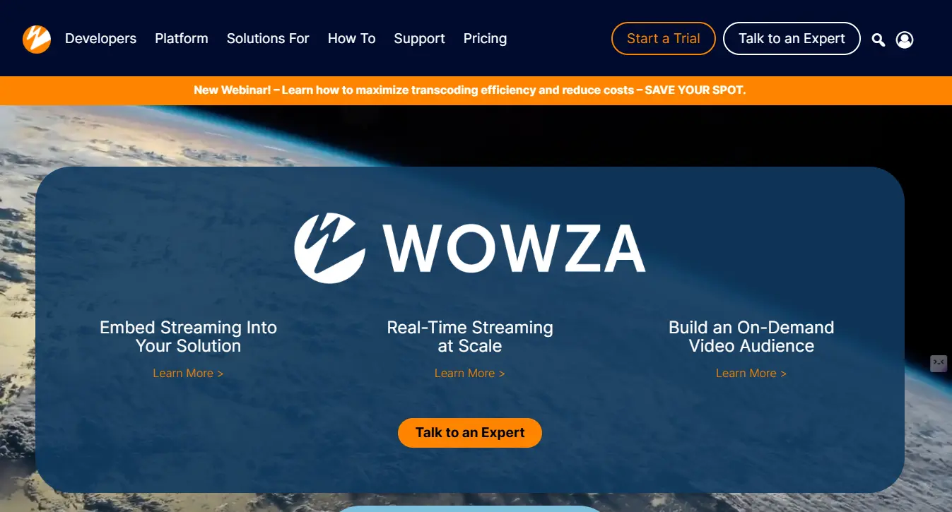 The Embedded Video Platform for Solution Builders Wowza 12 03 2024 04 17 PM 2