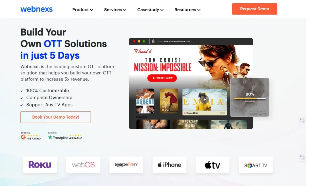 Webnexs - Best OTT platforms allow for OTT & live streaming