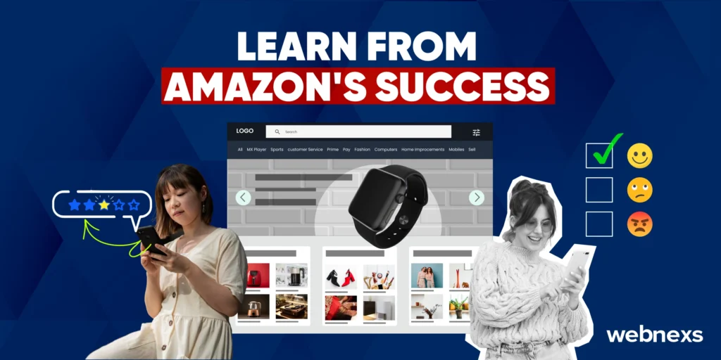 Give the secrets of multi vendor ecommerce development by learning from Amazon’s success